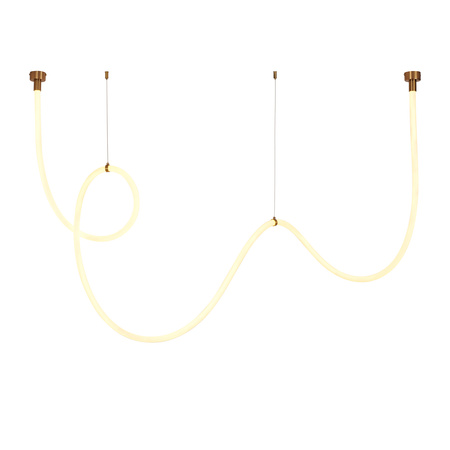 Lampa wisząca SNAKE LED wąż ledowy złota 400 cm (MD1021-4 gold) - Step into Design