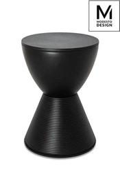 MODESTO stołek TAMBURO czarny - polipropylen (PP612.BLACK) - Modesto Design