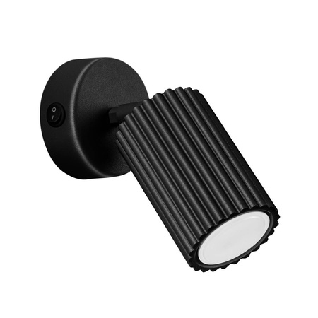 Kinkiet KARBON czarny z włącznikiem (SL.1579) - Sollux Lighting