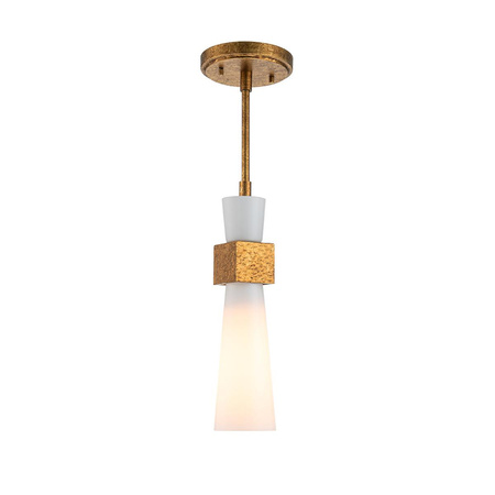 Mała lampa wisząca nad wyspą kuchenną Kristy Przecierane złoto (KRISTY-MP-DG-OPAL) - Elstead Lighting