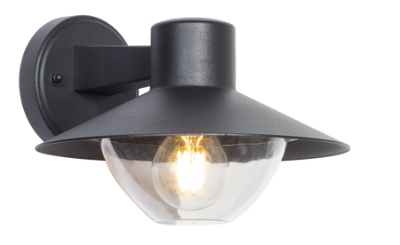 ECLIPSE LAMPA ZEWNĘTRZNA KINKIET CZARNY/BLACK (19103B-WD) - Zuma Line