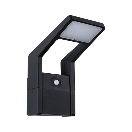 Oprawa elewacyjna JUNTEA LED PIR 11W 900lm 3000K IP44 230V antracyt / aluminium (PL94859) - PAULMANN