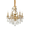 Lampa wisząca GIOCONDA SP6 kol. złoty (060507) Ideal Lux - żyrandol