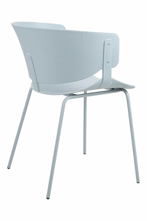 Krzesło GARRET jasnoszare -               polipropylen, metal (ARM-001.GREY) - King Home