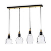 Lampa wisząca GRETEL SB4 kol. czarny (122557) Ideal Lux - żyrandol