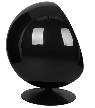 Fotel BALL BLACK czerwony - włókno        szklane, metal (JH-066.BLACK.RED) - King Home