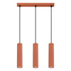 Lampa wisząca KARBON 3L ochra czerwona (SL.1632) - Sollux Lighting
