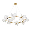 Ozdobny żyrandol CHIC złoto biały 105 cm (ST-DL-2969) - Step into Design