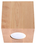 Plafon QUAD naturalne drewno (SL.0493) - Sollux