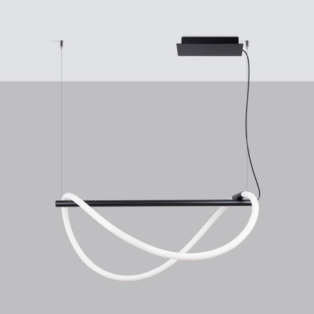 Lampa wisząca GALAKSE 84 czarna LED 2700-6500K (TH.279) - Thoro Lighting