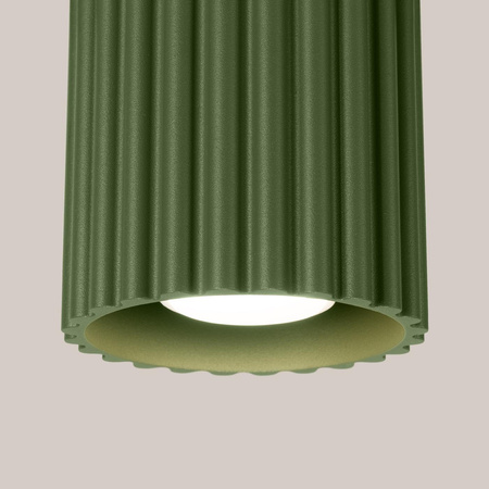 Plafon AURA 1 zielony oliwkowy GU10 (SL.1794) - Sollux Lighting