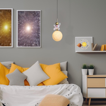 Lampa wisząca do pokoju dziecka Astronauta (ML1721) - Milagro