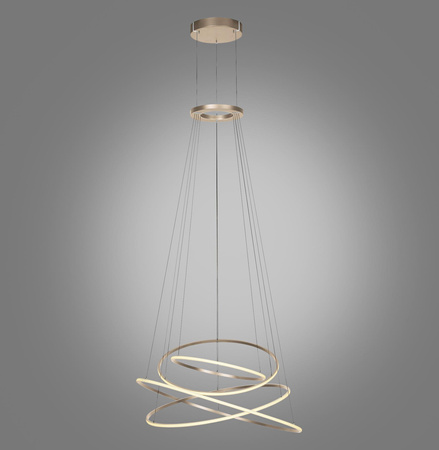 Lampa na pilota, z płynną regulacją wysokości PURE E-FLYING RINGS BRĄZOWA (2566-97) - Paul Neuhaus