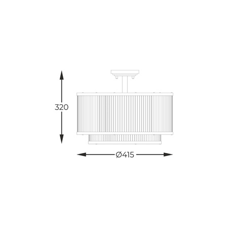 Lampa sufitowa SERGIO czarna (C0528-05H-P7AC) - Zuma Line