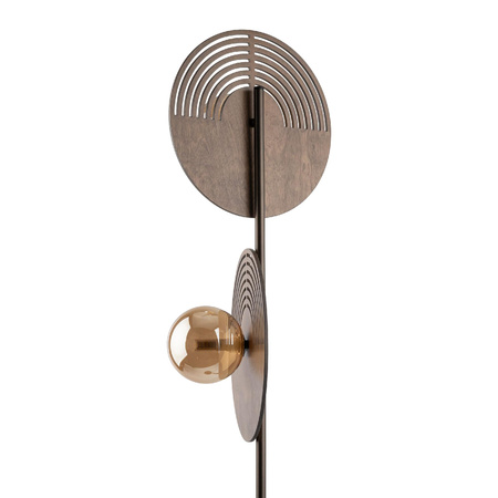 Drewniana lampa podłogowa  2XG9 (16135) - TK Lighting