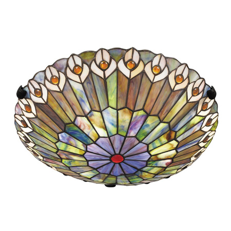 Plafon Watkins - 2 źródła światła - Valiant brąz (QZ-WATKINS-F-VB) - Elstead Lighting
