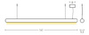 PENDANT LED LIGTH 45W CORTEN (22206 Zambelis) - Zambelis