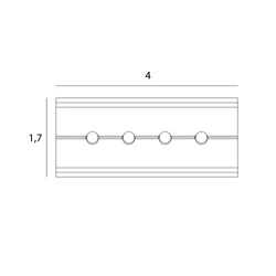 MAXLIGHT NA0013. Łączenie mechaniczne szyn podtynkowych MICRO11