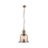 PENDANT 1L GLASS-METAL BRONZE (16106 Zambelis) - Zambelis