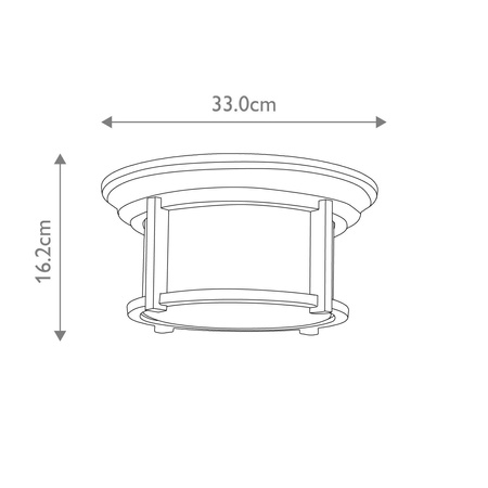 Plafon Merrill (FE-MERRILL-F-BLK) - Elstead Lighting
