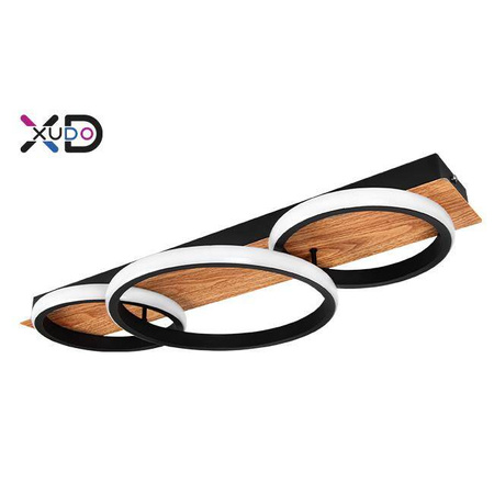 Lampa sufitowa LED 25W 58x26cm 4000K czarny (XD-LA125) - Xudo