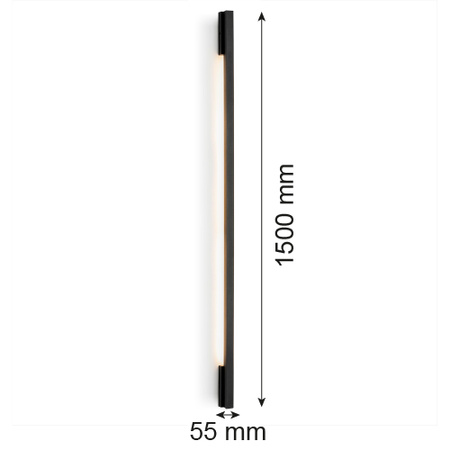 Minimalistyczny kinkiet listwa LED ASSE (8054) - Argon