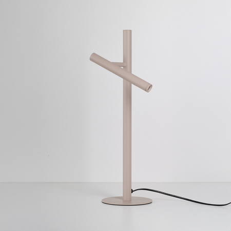 Beżowa lampa stołowa z wyłącznikiem dotykowym TROST TABLE BEIGE (AZ6802) Azzardo