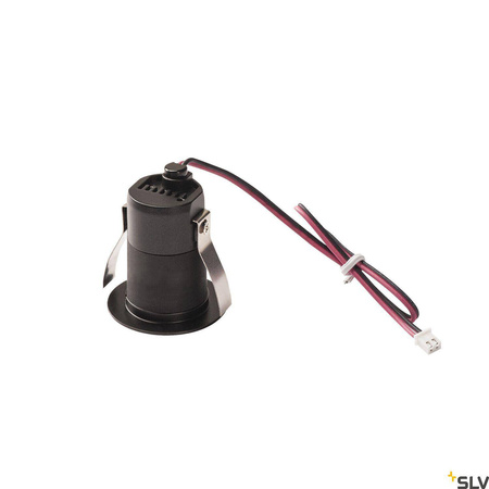 HORN MINI, lampa sufitowa wpuszczana, LED, 3000K, kolor czarny, 12° (1000915) - SLV