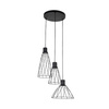 Lampa wisząca MODESTO BLACK 3 KOŁO (10187) - TK Lighting