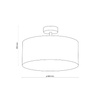 Lampa sufitowa RONDO LINEN Ø 40 (6247) - TK Lighting