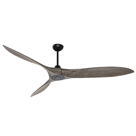 Wentylator sufitowy 55W w kolorze kawy z drewnianymi łopatkami i pilotem (20259 Zambelis)