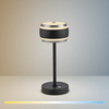 Przenośna, ładowana lampa stołowa PURE FALLING RINGS CZARNA (4503-18) - Paul Neuhaus