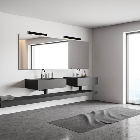 WALL LIGHT 15W 3000K ALUMINIUM BLACK IP44 (22088 Zambelis) - Zambelis