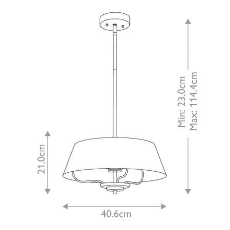 Elegancka Lampa wisząca Luella - 3 źródła światła - Czarne & Mosiądz (KL-LUELLA-3P-BKB) - Kichler