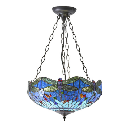 Lampa Wisząca Dragonfly blue (64075) Tiffany