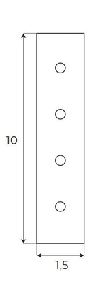 MAXLIGHT MA0029 Łącznie kątownika wpuszczanego z szyną wpuszczaną, kolor biały
