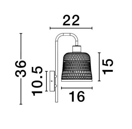 Kinkiet wewnętrzny TALITAS (LE44510) - Luces Exclusivas