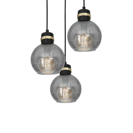 Lampa wisząca OMEGA BLACK / GOLD 3xE27 (MLP6533) - Eko-Light