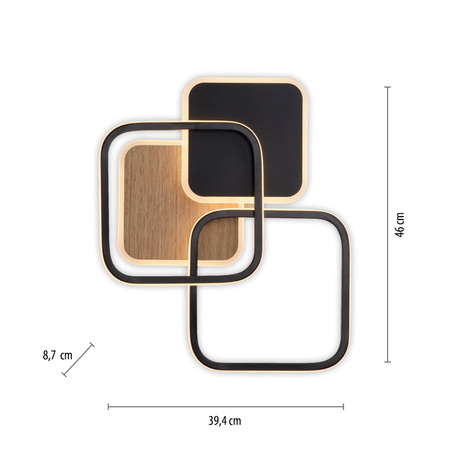 LAMPA SUFITOWA SEVENT WOODEN DECOR (14117-78) - Paul Neuhaus