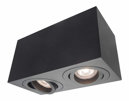 Oprawa Lyon 2 natynkowa czarna (LP-5881/2SM BK) - Light Prestige