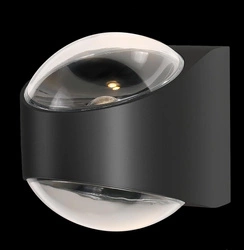 LUCENT LAMPA ZEWNĘTRZNA KINKIET CZARNY/BLACK (SJ12431) - Zuma Line