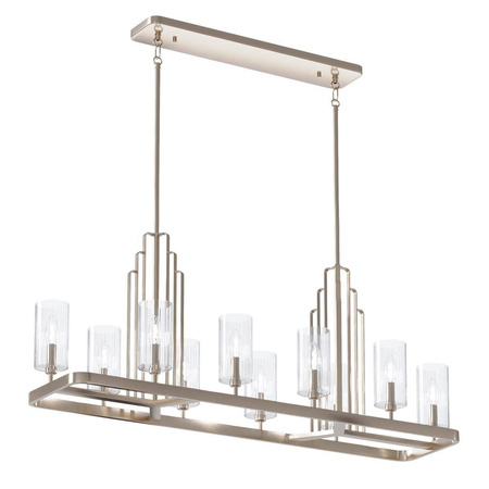 Lampa wisząca Kimrose - 10 źródeł światła - Polerowany nikiel (QN-KIMROSE10-PN) - Quintiesse