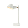 TABLE LAMP E27 MAX 25W IRON  WHITE -GOLD COLOR  ON OFF SWITCH (20222 Zambelis) - Zambelis