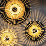 CEILING LIGHT BLACK BAMBOO 1XE7 MAX 40W (19253 Zambelis) - Zambelis