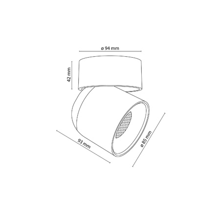 Ruchoma lampa sufitowa TWIST BLACK GU10 (10575) - TK Lighting