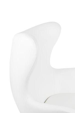 Fotel EGG SZEROKI PU biały (KH1501100116) - King Home