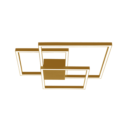 CEILING LIGHT 42W 3000K ALUMINUM&ACRYLIC GOLD DIMMABLE (2025 Zambelis) - Zambelis
