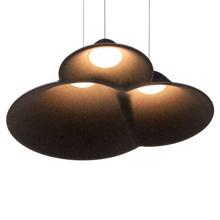 Wisząca lampa z filcu MAXLIGHT P0565 BELMOND BLACK&GREY