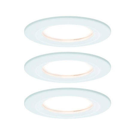 Oprawa wbudowana Nova Coin LED 3-st ściemnianie 3x6,5W 2700K 230V Biały Mat/Aluminium (PL93496) - PAULMANN