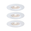  Oprawa wbudowana Nova mini Coin okrągła IP44 LED 3x4W 310lm Biały Mat/Aluminium (PL94299) - PAULMANN